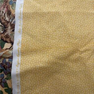 Vintage Laura Ashley yellow cotton fabric